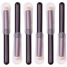 6 Piezas Accesorios de Maquillaje Sombra de Ojos Cepillo Base Cojín Puff