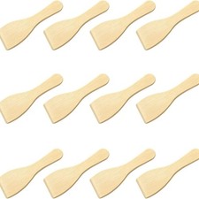 Juego de 12 espátulas de madera para utensilios de cocina antiadherentes utensilios raspadores de alimentos de cocina