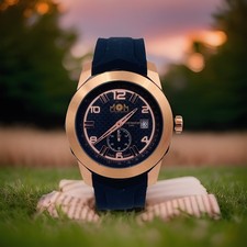 Reloj MOM Sport PM730K/190 46mm Acero Pvd Goma Muy Rebajado Nuevo
