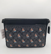 Bandolera Coach District en lona exclusiva con estampado de velero CT898