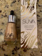 NUEVO Suva Beauty Vegano Líquido Cromo Iluminador Gotas en Fondo Fiduciario 0.5fl oz