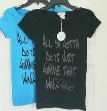 NUEVO CON ETIQUETAS CAMISETA TOP MUJER JUNIORS AGARRE MODA ELÁSTICO ACANALADO MANGAS TALLA ÚNICA
