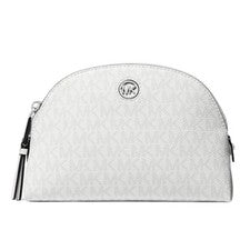 Bolso Michael Kors Heritage para mujer grande con logotipo de viaje de cuero con cremallera
