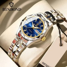 Mujer Relojes Lujo Moda Damas Reloj Cuarzo Impermeable Luminoso