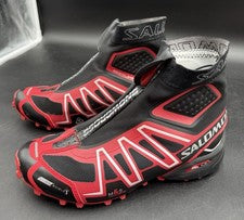 Salomon Botas Para Hombres 7 Snowcross Negro Rojo S-Lab Invierno Nieve Correr Senderismo Zapatos