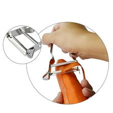 Nuevo Pelador Acero Inoxidable Acero Inoxidable Pelador de Frutas 11.3*6.7 Cm Para Cocina