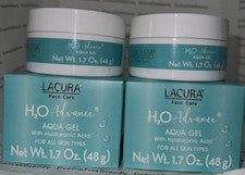 GEL ACUÁTICO Lacura Face Care H2O Advance con ácido hialurónico 2 x 1,7 oz./48 g. Lote Nuevo en Caja