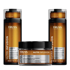 Paquete de cuidado del cabello TRUSS Nutri Infusion - Champú, acondicionador y mascarilla