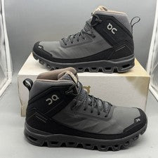 On Cloud Cloudridge Hombres 9 M Trail Senderismo Zapatos Botas Exterior 'Eclipse/Negro'