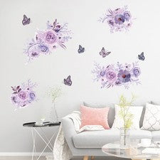 Pegatinas de Pared 35*60cm Decoración Mariposa PVC Extraíbles Autoadhesivas