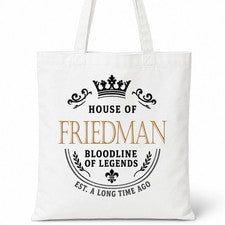 Bolso de Mano FRIEDMAN Family Surname House Of White Algodón