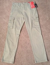 Pantalones Union Bay 30x32 (MEDIDAS 31x29,5) Caqui Tostado Beige Carga Flex Elástico Nuevos con Etiquetas