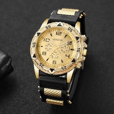 Reloj de pulsera clásico luminoso de cuarzo de acero inoxidable para hombre