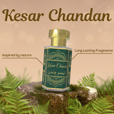 Perfume premium enrollable de larga duración Kesar Chandan Attar 6 ml fragancia unisex
