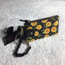 Mujer’s No Boundaries SLG Bandolera Soporte para Teléfono Cartera Diseño Girasol Nuevo con Etiquetas