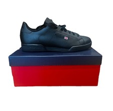 Zapatillas deportivas Reebok NPCII para hombre zapatos triple negro Reino Unido 9