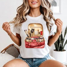 Kit de Maquillaje Cosméticos Belleza Mujer Camiseta