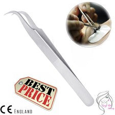 PINZA EXTENSIÓN PESTAÑAS POSTIZAS Herramienta aplicadora de pestañas belleza ojos curvos BG