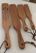 Hengeily Herramientas de Cocina con Espátula Ranurada, Juego de 4 Piezas de Utensilios de Cocina con Espátula Ranurada