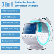 Máquina hidra de dermoabrasión de agua hidráulica 7 en 1 limpieza profunda cuidado de la piel belleza facial
