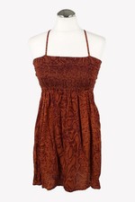 Vestido de mujer Maaji talla 36 (S) marrón NUEVO vestido de viscosa vestido de tirantes línea A