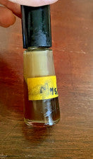 Aceite esencial de colección Rabbi Burnbaum 2 Dram Musk sin usar etiqueta desvanecida de los años 70