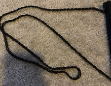 Cartera de hombro de noche negra de colección años 70 con diseños de cuentas NUEVA