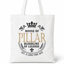 Bolso de Mano PILLAR Casa del Apellido Algodón Idea de Regalo