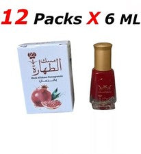 12 paquetes de aceite de almizcle de granada Al Tahara para mujer perfume puro almizcle 12 X 6 ml