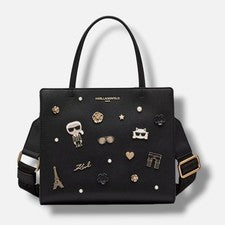 Bolso de mujer KARL LAGERFELD PARIS negro Maybelle Pins