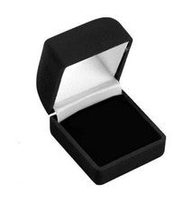 CAJA ANILLO TERCIOPELO CLÁSICO 24 PIEZAS, CAJA ANILLO NEGRO 1 3/4" X 1 7/8" X 1 1/2"