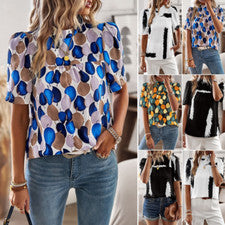 Top Para Mujer Verano Todo Moda Camisa Manga Corta Camiseta Informal Top
