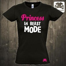 PRINCESS IN BEAST MODE | LUSTIGES GUTE LAUNE PRINZESSIN DAMEN FUN SHIRT