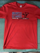 Auténtica Camiseta Arnold Clásica Festival Deportivo Estilo Suave Talla XL Extra Grande