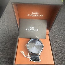 Reloj Hombre Coach Charles Malla Negra Acero Inoxidable CA.124.2.34.1579 - Nuevo