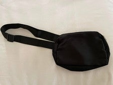 Moda Bolso de Cintura Resistente al Agua Bolso de Pecho Riñonera Cinturón Cintura Negro