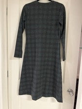 Vestido para mujer a cuadros talla Xsmall gris y azul