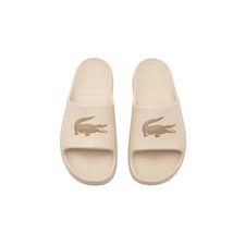 Deslizadores Lacoste para mujer blanco roto bronceado servir diapositiva 2.0 talla UK 3 4 5 6