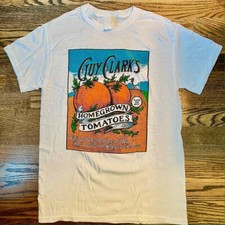 Camiseta Homegrown Tomatoes Guy Clark Blanca Clásica Unisex S-5XL