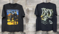 Camiseta Brooks and Dunn Vintage Negra Música Country Gráfica Camiseta Estilo Enfermo S-5XL
