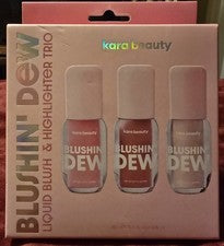 Rubor líquido e iluminador Kara Beauty Blushin' Dew trío 0,17 fl oz/15 ml x3