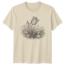 Camiseta estilo grabado vintage para mujer botánica regalo del día de la madre para ella