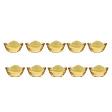 10 Piezas Accesorios Decorativos para el Hogar Decoraciones para Estatuillas Doradas