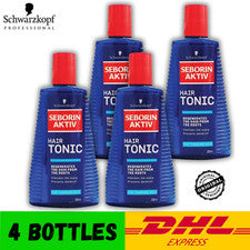 4x Schwarzkopf Seborin Aktiv tónico capilar 300 ml cuidado del cuero cabelludo anticaspa Alemania