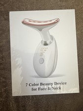 Dispositivo de belleza facial de 7 colores para el cuidado de la cara y el cuello - Nueva caja sellada
