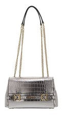 Bolso de hombro GUESS Sestri Convertible Xbody Flap Bag Pewter Stone nuevo