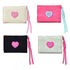 Cartera de viaje con dibujos animados, compacta, cartera corta para vacaciones, para