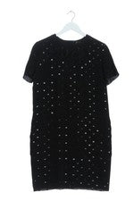 Vestido de verano Marc Jacobs manga corta elegante negro talla 34