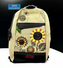 MOCHILA BANDOLERA LONA JARDÍN GIRASOL RFID ARENA CHALA