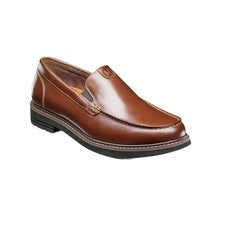 Zapatos de vestir mocasines venecianos Nunn Bush Owen II punta sin usar, en caja, coñac 85153-221